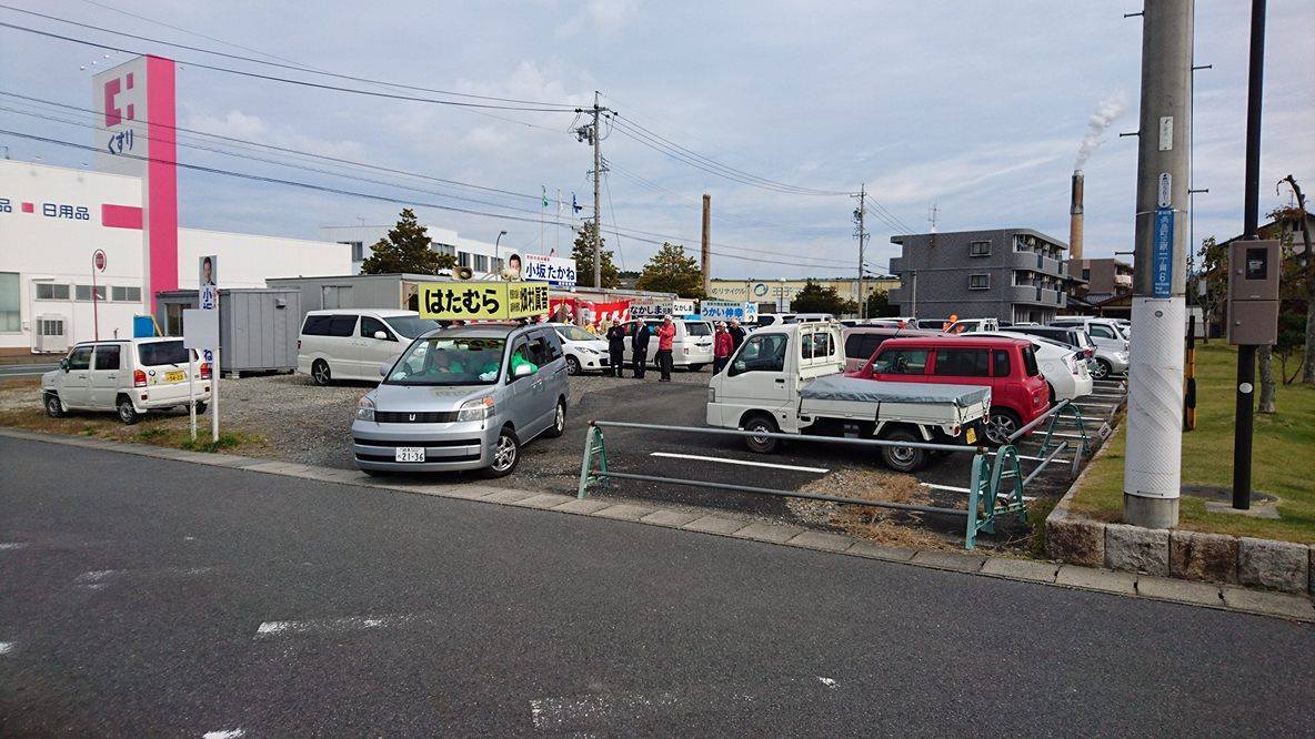 毎日多くの市会議員選挙候補者ご本人を乗せた街宣車に立ち寄っていただけてます
