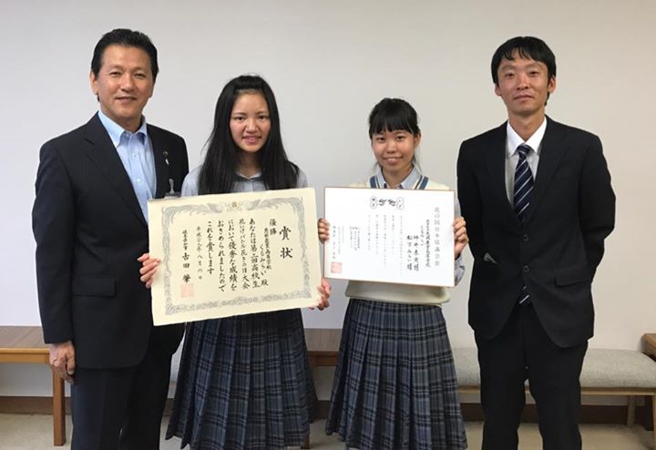 全国高校生花いけバトルで大活躍をされた二人の高校生が来てくれました！