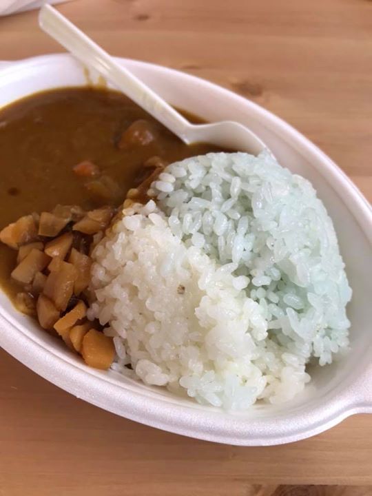 半分青いカレー！