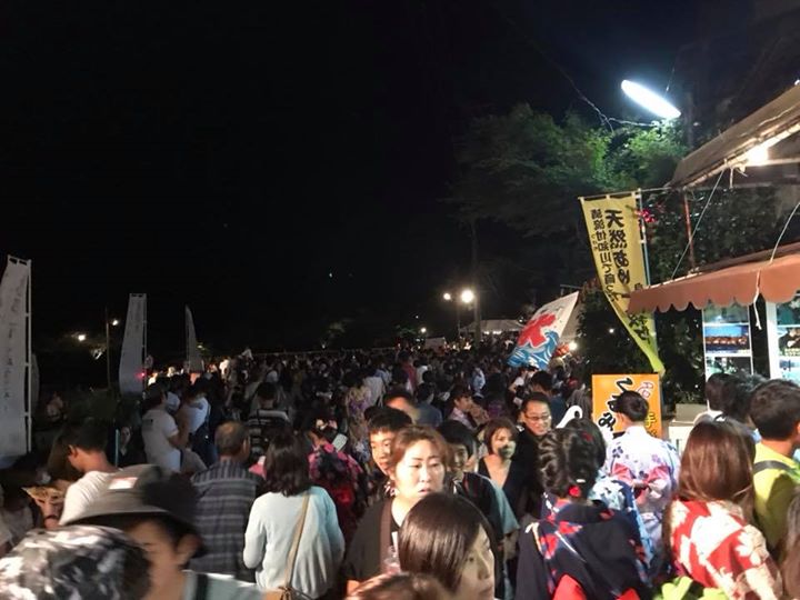 水上花火大会と薪能